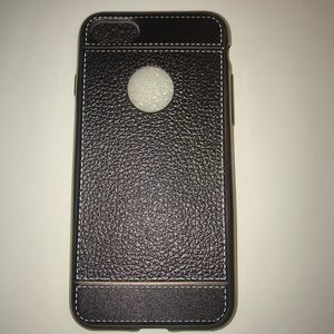 Black leather iPhone 7/8 and iPhone 7/8 Plus case